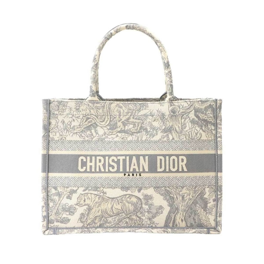 Christian Dior Book Tote Medium Handbag, Toile de Jouy Canvas, Grey/Ecru, M1296ZTDT: --- Catalog ---Category: SizeWeight: 580g / 1.27lb.Size (HxWxD): 27cm x 36cm x 16cm / 10.62'' x 14.17'' x 6.29''Handle Length: 42cm / 16.53''Category: DesignType: Handbag, Tote bagColor: GrayGender: W