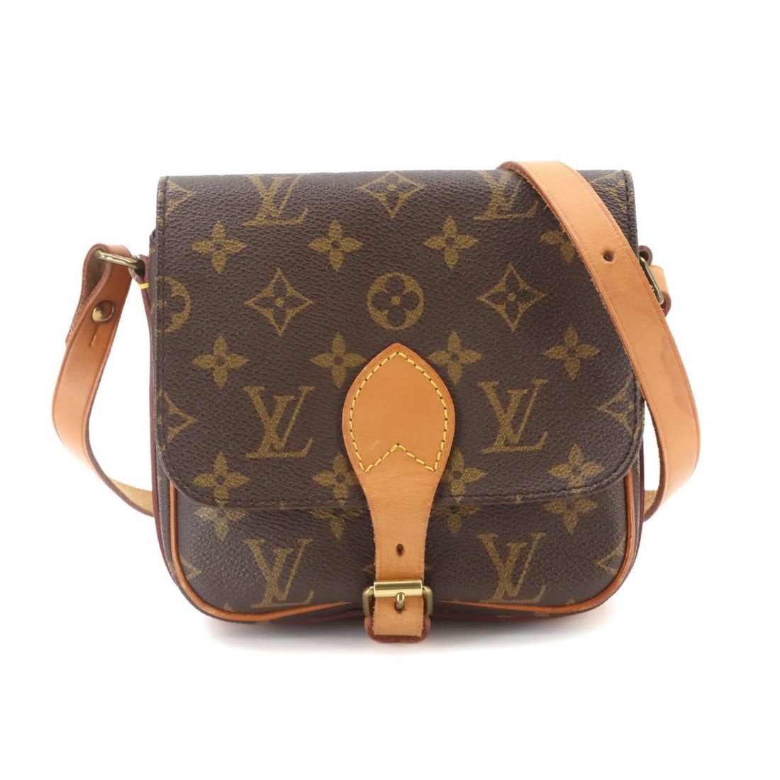 Louis Vuitton Mini Cartouchiere Monogram Shoulder Handbag Brown M51254: --- Catalog ---Category: SizeWeight: 285g / 10.05oz.Size (HxWxD): 16.5cm x 16cm x 5cm / 6.49'' x 6.29'' x 1.96''Strap Length: 76cm - 120cm / 29.92'' - 47.24''Category: DesignType: Handbag, Shoulder ba