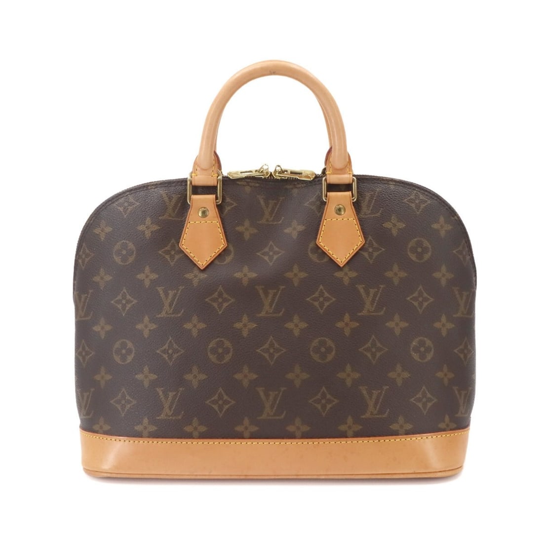 Louis Vuitton Monogram Alma Handbag, Brown, M51130, Gold Hardware: --- Catalog ---Category: SizeWeight: 670g / 1.47lb.Size (HxWxD): 24cm x 30cm x 16cm / 9.44'' x 11.81'' x 6.29''Handle Length: 24cm / 9.44''Category: DesignType: HandbagColor: Brown, MonogramGender: Wo