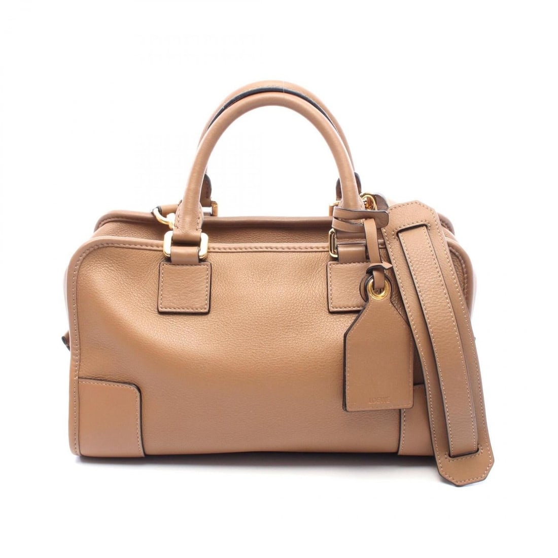 Loewe Amazona 28 2-Way Handbag, Leather, Women's, Brown: --- Catalog ---Category: SizeSize (HxWxD): 16cm x 29cm x 12cm / 6.29'' x 11.41'' x 4.72''Category: DesignType: HandbagColor: BrownGender: WomenMaterial: Leather Category: GeneralBrand: Loewe--- Item L