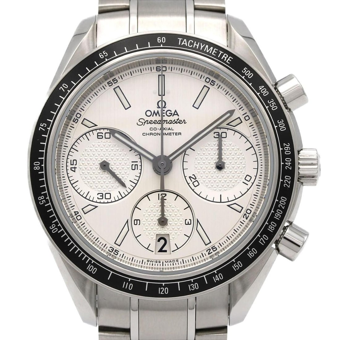 Omega Speedmaster Racing 326.30.40.50.02.001 Stainless Steel Automatic Watch: --- Catalog ---Category: SizeWrist Size: 20.5cm / 8.07''Case Diameter: 40mm / 1.57''Category: DesignType: WristwatchGender: MenColor (Dial): SilverMaterial (Band): Stainless steelMaterial (Case): Stai