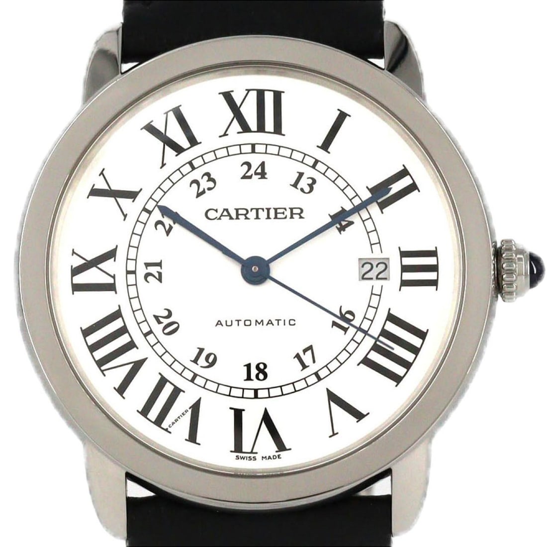 Cartier Ronde Solo WSRN0022 Stainless Steel Automatic Watch: --- Catalog ---Category: SizeCase Diameter: 42mm / 1.65''Category: DesignType: WristwatchGender: MenColor (Dial): SilverMaterial (Case): Stainless steelCategory: GeneralMPN: WSRN0022Brand: CartierCate