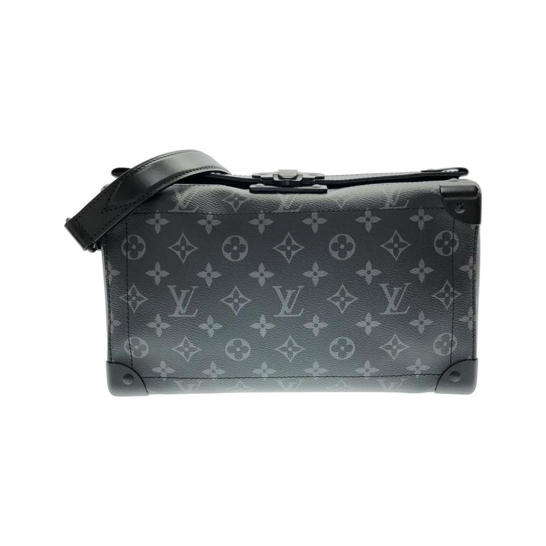 Louis Vuitton Monogram Eclipse Seoul Trunk EW M11744 Shoulder Bag: --- Catalog ---Category: SizeSize (HxWxD): 17cm x 29cm x 10cm / 6.69'' x 11.41'' x 3.93''Category: DesignType: Shoulder bagColor: BlackGender: MenMaterial: Coated canvas Category: GeneralMPN: