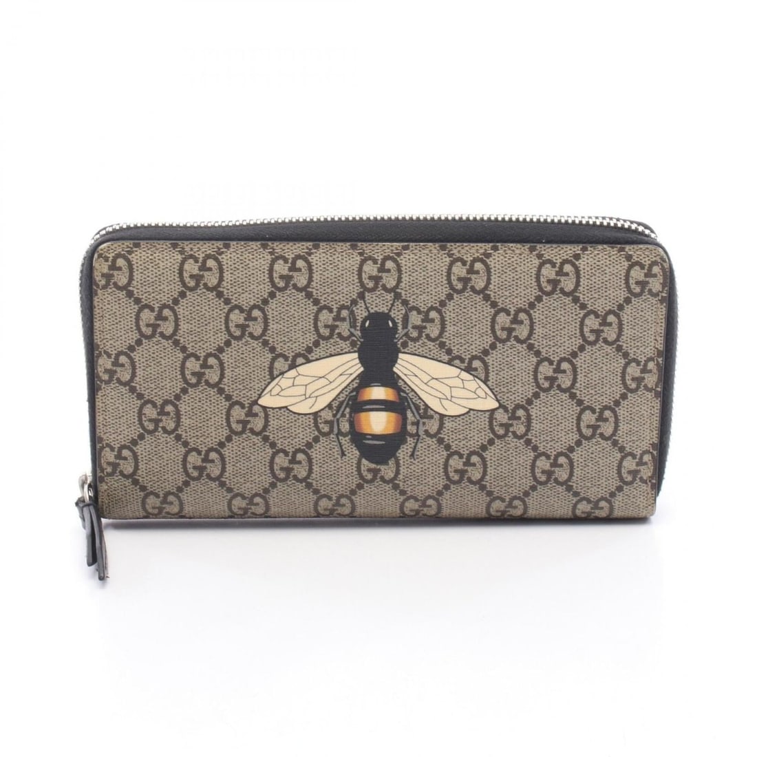 Gucci GG Supreme Bee Print Round Long Wallet, Leather, Men's, Beige/Brown/Multicolor, 451273: --- Catalog ---Category: SizeSize (HxWxD): 10cm x 18.5cm x 2cm / 3.93'' x 7.28'' x 0.78''Category: DesignType: Long wallet (bi-fold)Color: Beige, Brown, Multi-colorGender: MenMaterial: GG Supreme , Le