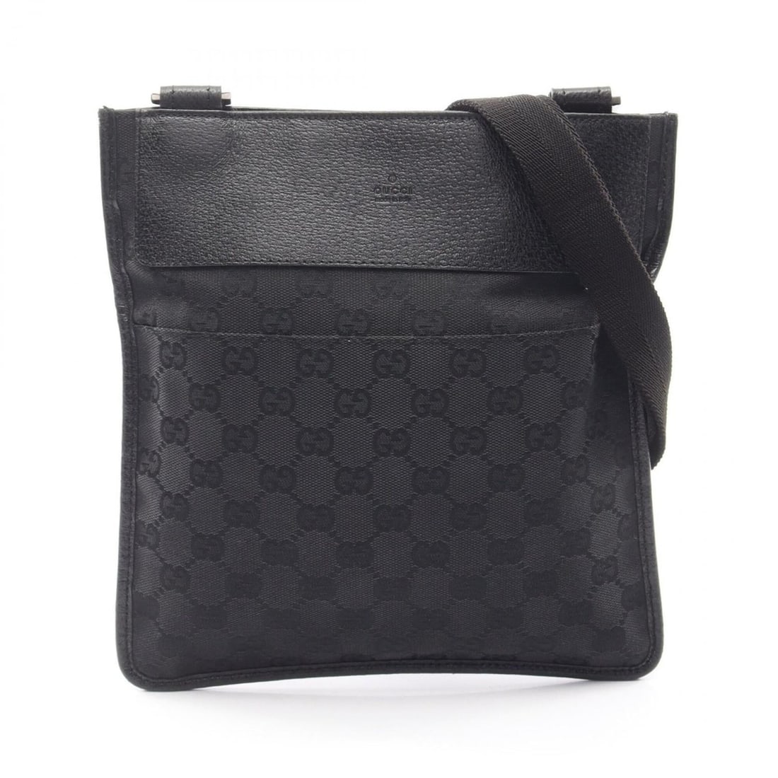 Gucci GG Canvas Shoulder Bag Handbag Leather Women's Black 27639: --- Catalog ---Category: SizeSize (HxWxD): 25cm x 24cm x 5.00mm / 9.84'' x 9.44'' x 0.19''Category: DesignType: Handbag, Shoulder bagColor: BlackGender: WomenMaterial: GG canvas , Leather Category: Ge