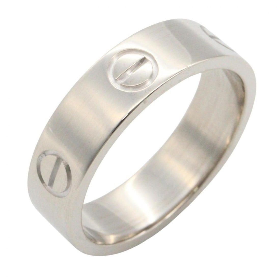 Cartier Love Ring, 18K White Gold (18KWG), Silver Tone, B4084700 (Men's/Women's): --- Catalog ---Category: SizeJP Size: 16.5US Size: 8Category: DesignType: Band ringColor: SilverGender: Men,WomenMaterial: White gold (18K)Category: GeneralMPN: B4084700Brand: Cartier--- Item List ---