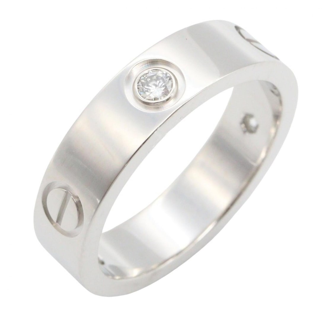 Cartier Love Ring 3PD - 18K White Gold (18KWG) Diamond for Women Silver/Clear Tone B4032500: --- Catalog ---Category: SizeJP Size: 17US Size: 8.5Category: DesignType: Band ringColor: Clear, SilverGender: WomenMaterial: White gold (18K)Category: GeneralMPN: B4032500Brand: Cartier--- Item List 