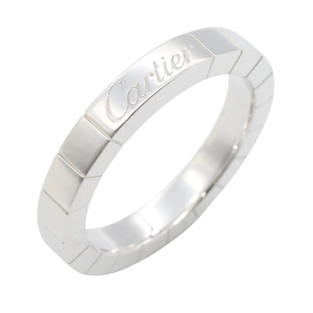 Cartier Lanieres Ring, 18K White Gold (18KWG), Women's, Silver Tone, B4045049: --- Catalog ---Category: SizeJP Size: 8US Size: 4.5Category: DesignType: Band ringColor: SilverGender: WomenMaterial: White gold (18K)Category: GeneralMPN: B4045049Brand: Cartier--- Item List ---Secti