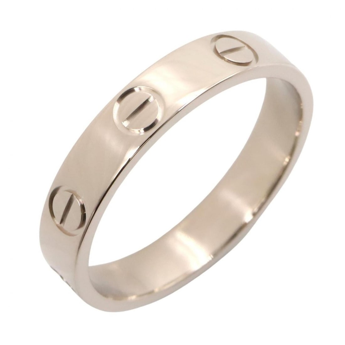 Cartier Mini Love Ring, 18K White Gold (18KWG), Women's, Silver Tone, B4085100: --- Catalog ---Category: SizeJP Size: 10.5US Size: 5.5Category: DesignType: Band ringColor: SilverGender: WomenMaterial: White gold (18K)Category: GeneralMPN: B4085100Brand: Cartier--- Item List ---Se
