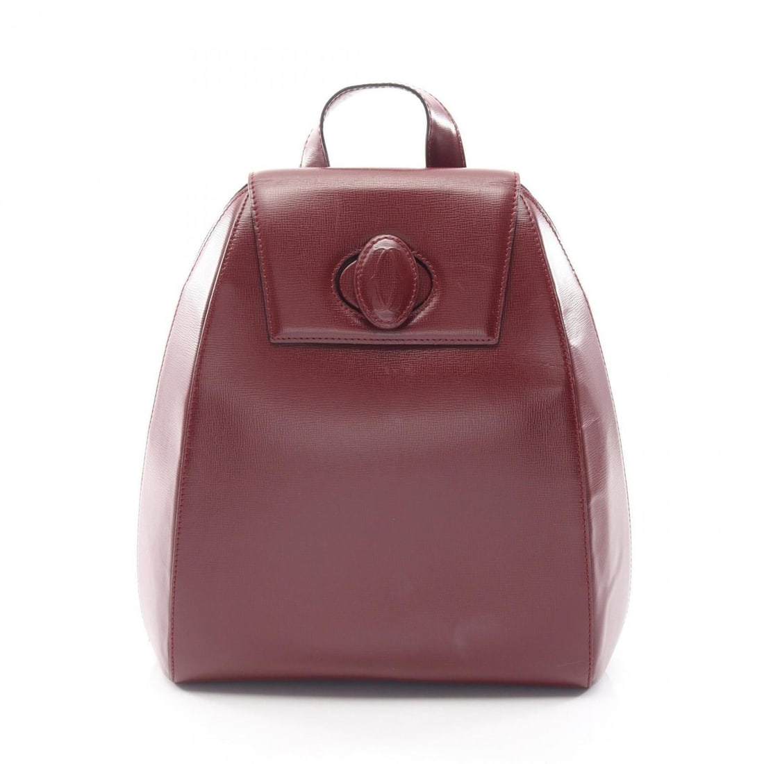 Cartier Must Line Backpack/Handbag, Leather, Women's, Bordeaux (Burgundy): --- Catalog ---Category: SizeSize (HxWxD): 30cm x 26cm x 11cm / 11.81'' x 10.23'' x 4.33''Category: DesignType: BackpackColor: BordeauxGender: WomenMaterial: Leather Category: GeneralBrand: Cartier---