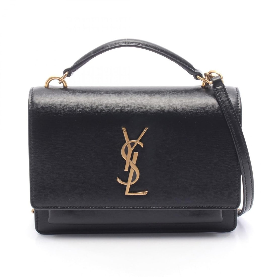 Yves Saint Laurent Saint Laurent Paris SUNSET 2-Way Shoulder Bag/Handbag, Leather, Women's, Black: --- Catalog ---Category: SizeSize (HxWxD): 14cm x 19cm x 4cm / 5.51'' x 7.48'' x 1.57''Category: DesignType: Handbag, Shoulder bagColor: BlackGender: WomenMaterial: Leather Category: GeneralMPN: 53302