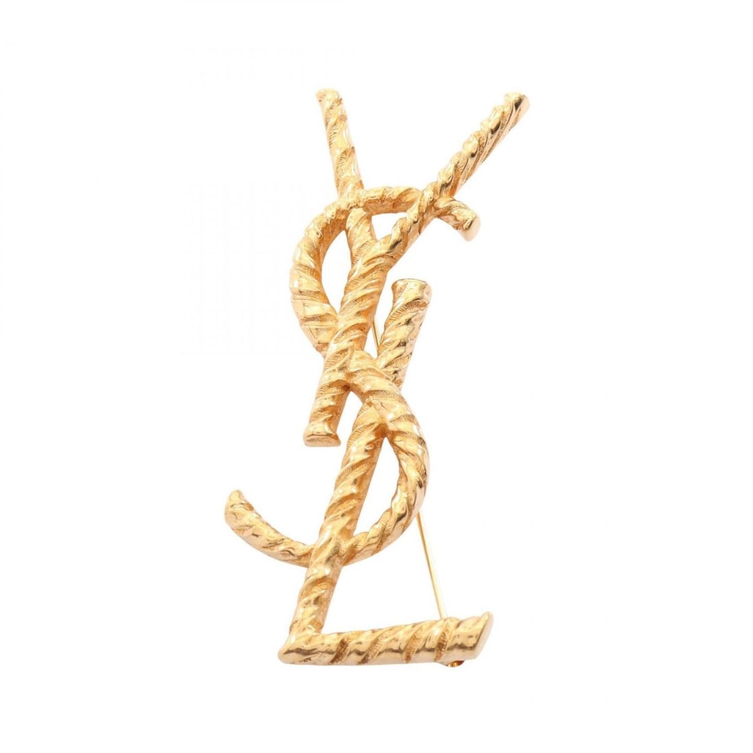 Yves Saint Laurent Saint Laurent Paris OPYUM BROCHE (Opium Brooch) - Gold Plated (GP) Women's Tone: --- Catalog ---Category: SizeSize (HxWxD): 7cm x 2.2cm / 2.75'' x 0.86''Category: DesignType: BroochColor: GoldGender: WomenMaterial: Gold platingCategory: GeneralBrand: Yves Saint Laurent--- Item Lis