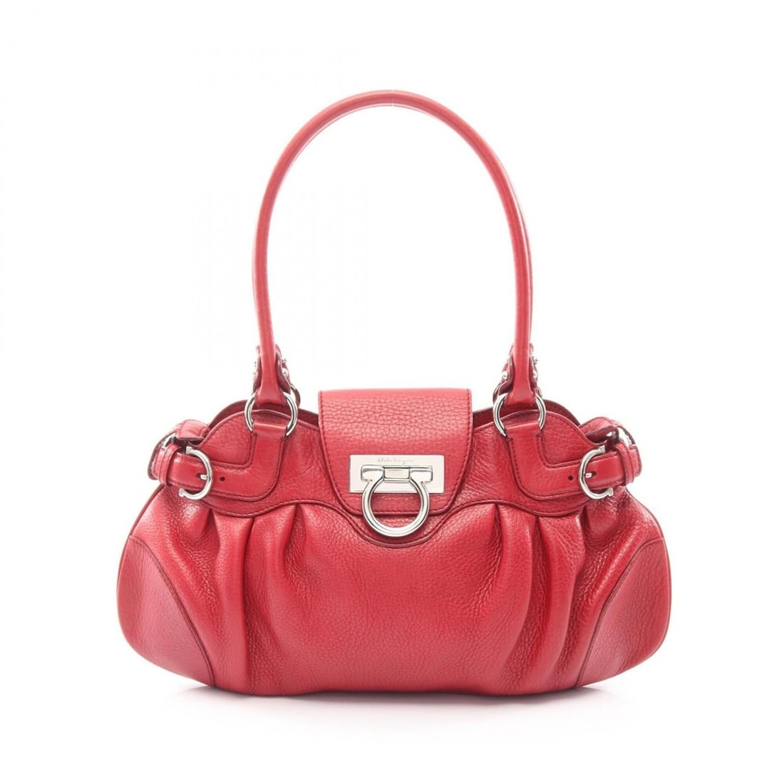 Salvatore Ferragamo Marissa Gancini Handbag, Leather, Women's, Red, 21 6317: --- Catalog ---Category: SizeSize (HxWxD): 19cm x 36cm x 4cm / 7.48'' x 14.17'' x 1.57''Category: DesignType: HandbagColor: Red colorGender: WomenMaterial: Leather Category: GeneralMPN: 21 6317Brand: 