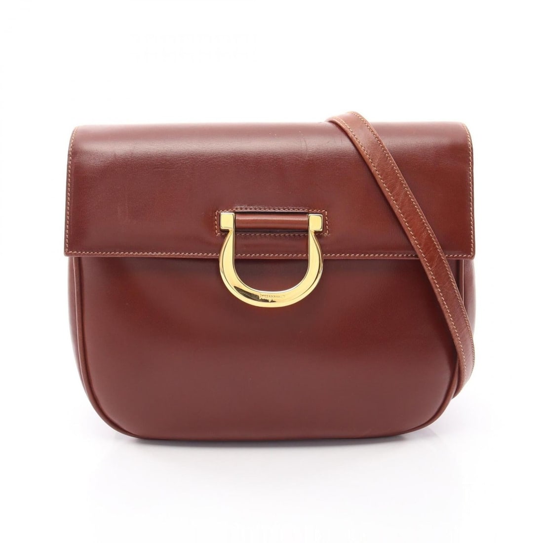 Salvatore Ferragamo Ganicini Shoulder Bag/Handbag, Leather, Women's, Brown, 21 3565 (1 of 13)