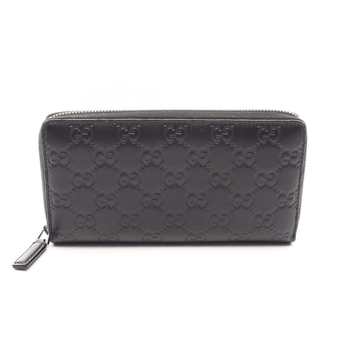 Gucci Guccissima Round Long Wallet, Leather, Women's, Black, 307987: --- Catalog ---Category: SizeSize (HxWxD): 10cm x 18.5cm x 2cm / 3.93'' x 7.28'' x 0.78''Category: DesignType: Long wallet (bi-fold)Color: BlackGender: WomenMaterial: Leather Category: GeneralMPN: 307