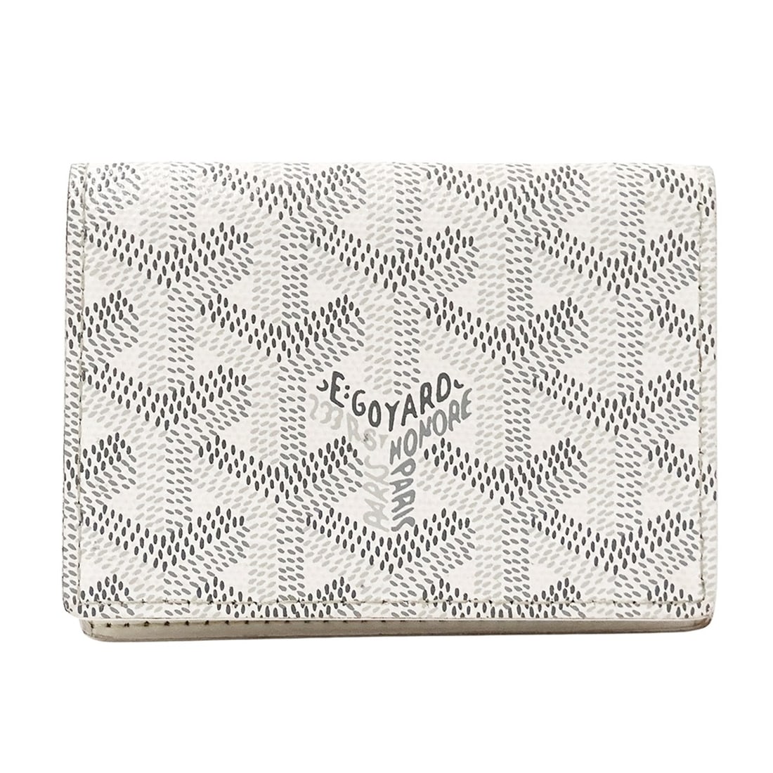 Goyard GOYARD Business Card Holder/Card Case for Women, Brand: Malesherbes, Coated Canvas, White.: --- Catalog ---Category: DesignType: Business card caseColor: WhiteGender: WomenMaterial: Coated canvas Category: GeneralBrand: GoyardCountry of Origin: FranceCategory: Physical PropertiesSize (HxWxD)