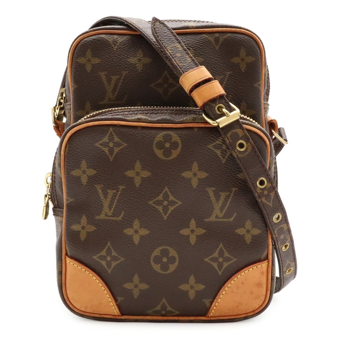 LOUIS VUITTON Louis Vuitton Monogram Amazon Shoulder Bag Pochette, No Stickiness, M45236: --- Catalog ---Category: SizeSize (HxWxD): 21cm x 15cm x 9cm / 8.26'' x 5.9'' x 3.54''Category: DesignType: Pochette, Shoulder bagColor: BrownGender: WomenMaterial: Monogram Category: GeneralMPN: M452