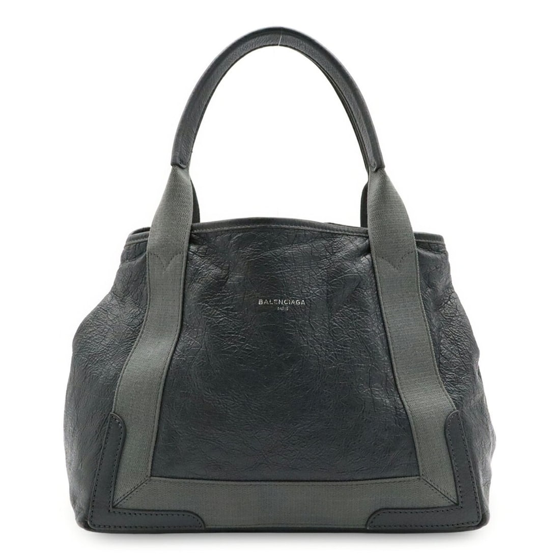BALENCIAGA Exclusive Line Navy Cabas S Tote Bag Handbag Leather Grey 542017: --- Catalog ---Category: SizeSize (HxWxD): 23cm x 30cm x 17cm / 9.05'' x 11.81'' x 6.69''Category: DesignType: Handbag, Tote bagColor: Gray, NavyGender: WomenMaterial: Leather Category: GeneralMPN: 54
