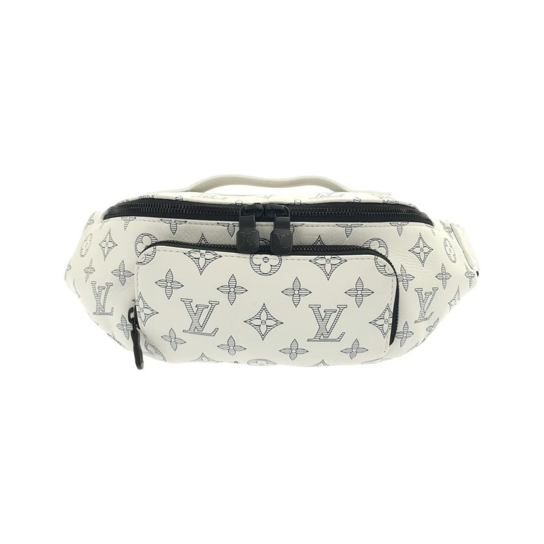 Louis Vuitton Monogram Shadow Rush Bum Bag M25227 Shoulder: --- Catalog ---Category: SizeSize (HxWxD): 15cm x 30cm x 8cm / 5.9'' x 11.81'' x 3.14''Category: DesignType: Shoulder bagColor: WhiteGender: Men,WomenMaterial: Leather Leather/Fur Type: Calf leatherCa