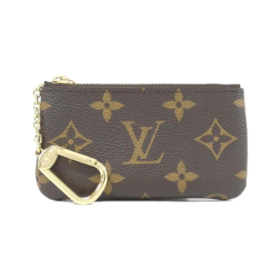 Louis Vuitton Monogram Pochette Clé M62650 Coin & Key Case: --- Catalog ---Category: SizeSize (HxWxD): 7cm x 12cm x 1cm / 2.75'' x 4.72'' x 0.39''Category: DesignType: Coin purse/coin caseColor: MarronGender: Men,WomenMaterial: Coated canvas Category: GeneralM