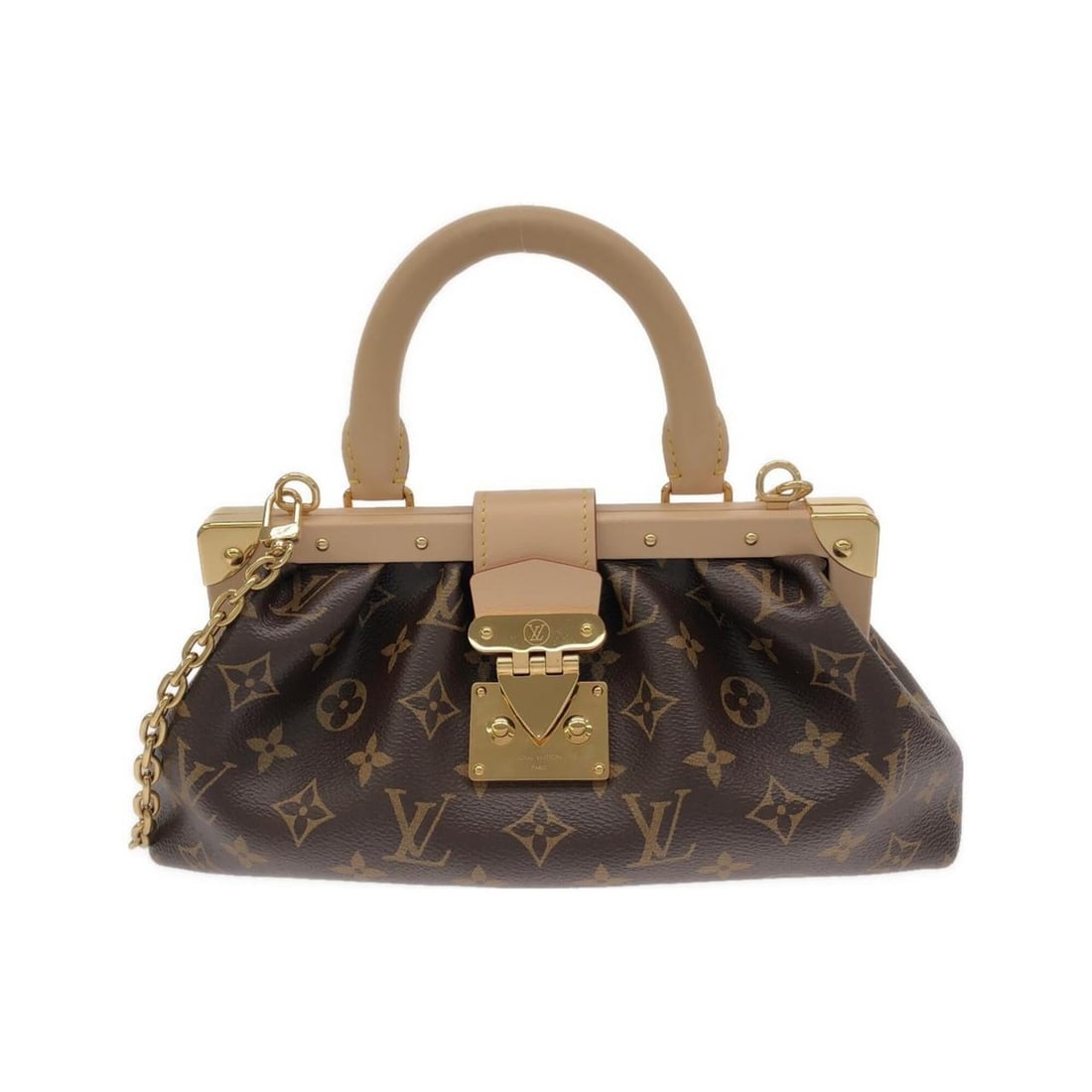Louis Vuitton Monogram Clutch M46544 Handbag: --- Catalog ---Category: SizeSize (HxWxD): 14cm x 29cm x 8cm / 5.51'' x 11.41'' x 3.14''Category: DesignType: HandbagColor: MarronGender: Women,MenMaterial: Coated canvas Hardware Color: GoldCategory: