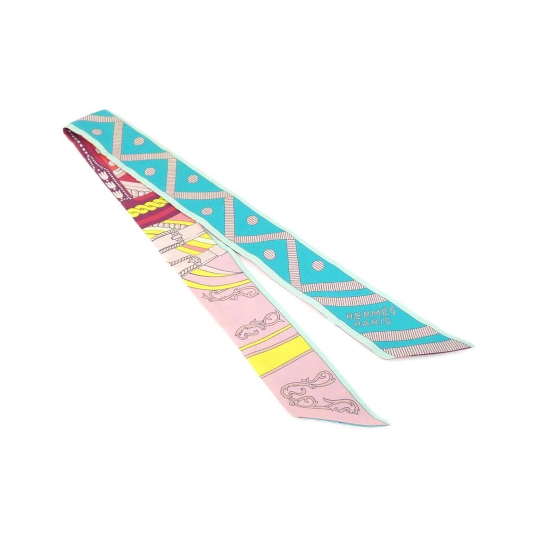 Hermes BALADE EN BERLINE Twilly 062919S Scarf Muffler: --- Catalog ---Category: SizeSize (LxW): 5cm x 86cm / 1.96'' x 33.85''Category: DesignType: ScarfColor: GreenGender: Men,WomenMaterial: Silk Category: GeneralMPN: 062919SBrand: Hermes--- Item List ---