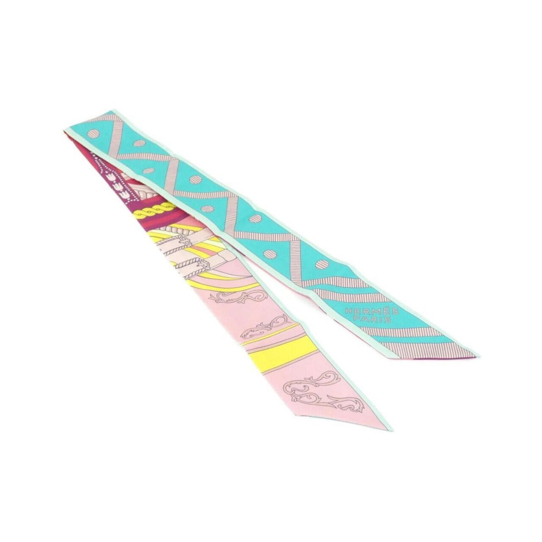 Hermes BALADE EN BERLINE Twilly 062919S Scarf Muffler: --- Catalog ---Category: SizeSize (LxW): 5cm x 86cm / 1.96'' x 33.85''Category: DesignType: ScarfColor: GreenGender: Men,WomenMaterial: Silk Category: GeneralMPN: 062919SBrand: Hermes--- Item List ---