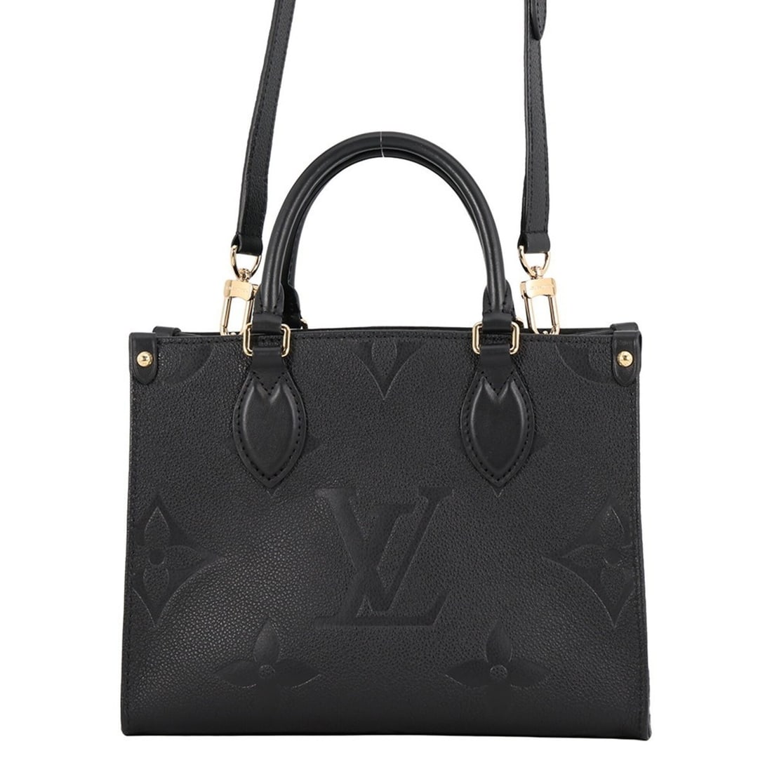 Louis Vuitton Monogram Empreinte OnTheGo PM Handbag M45653 Black 2-way for Women LOUIS VUITTON: --- Catalog ---Category: SizeSize (HxWxD): 19cm x 25cm x 11cm / 7.48'' x 9.84'' x 4.33''Category: DesignType: HandbagColor: NoirGender: WomenMaterial: Monogram Empreinte Category: GeneralBrand: Louis 