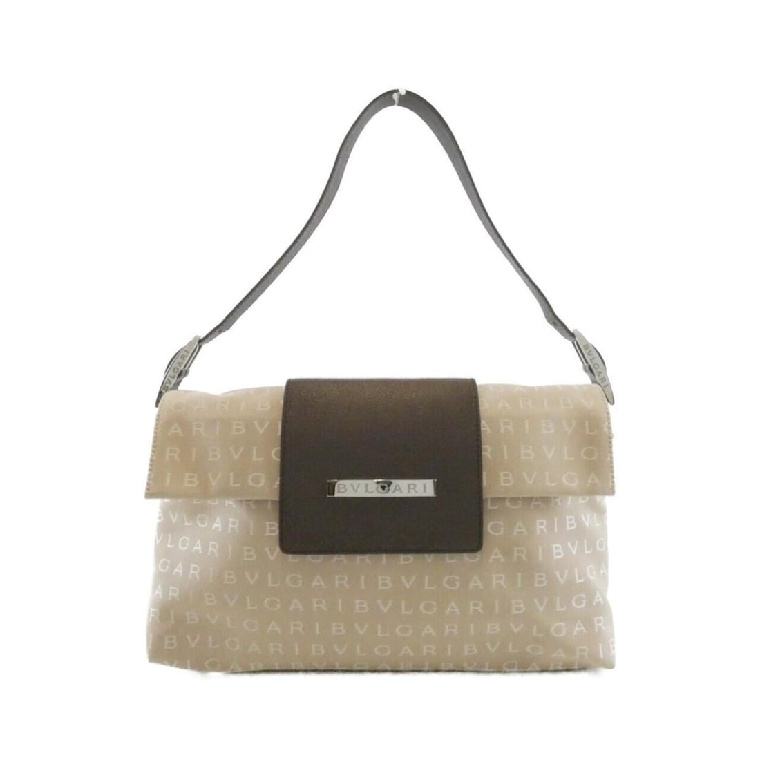 Bvlgari 22297 Shoulder Bag: --- Catalog ---Category: SizeSize (HxWxD): 18cm x 32cm x 9cm / 7.08'' x 12.59'' x 3.54''Category: DesignType: Shoulder bagColor: Beige, ChocolateGender: WomenMaterial: Canvas , Leather Hardware Color: