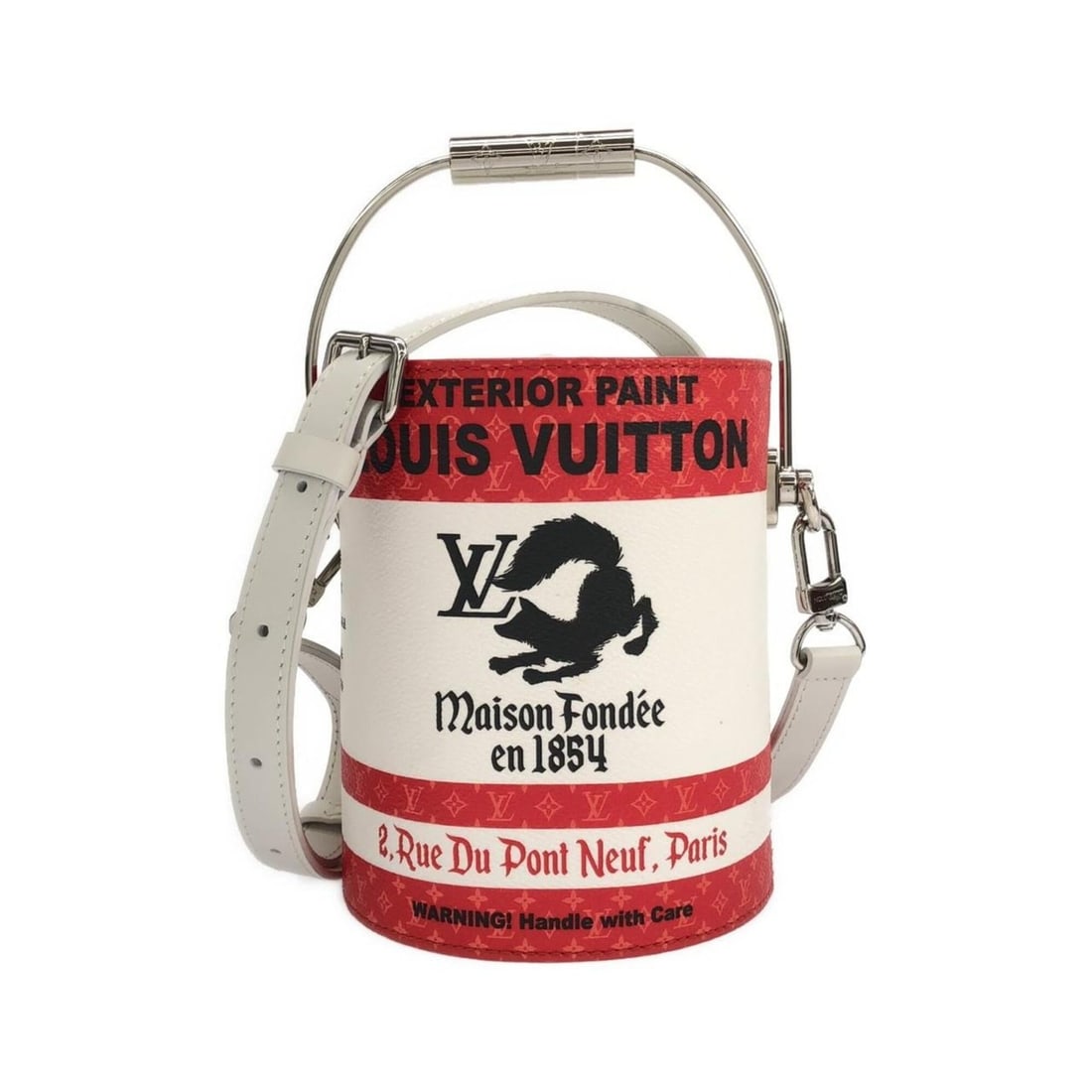 Louis Vuitton LV Paint Can M81595 Handbag: --- Catalog ---Category: SizeSize (HxWxD): 16cm x 13cm x 13cm / 6.29'' x 5.11'' x 5.11''Category: DesignType: HandbagColor: RougeGender: Men,WomenMaterial: Coated canvas Hardware Color: SilverCategory