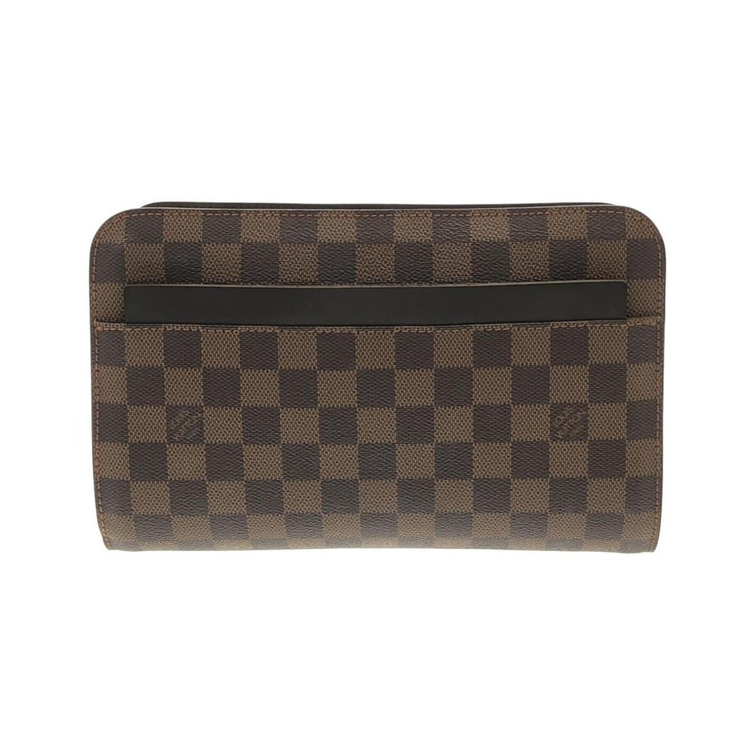 Louis Vuitton Damier Saint N51993 Second Bag: --- Catalog ---Category: SizeSize (HxWxD): 16cm x 24.5cm x 5cm / 6.29'' x 9.64'' x 1.96''Category: DesignType: Clutch bagColor: EbeneGender: Men,WomenMaterial: Coated canvas Hardware Color: GoldCatego