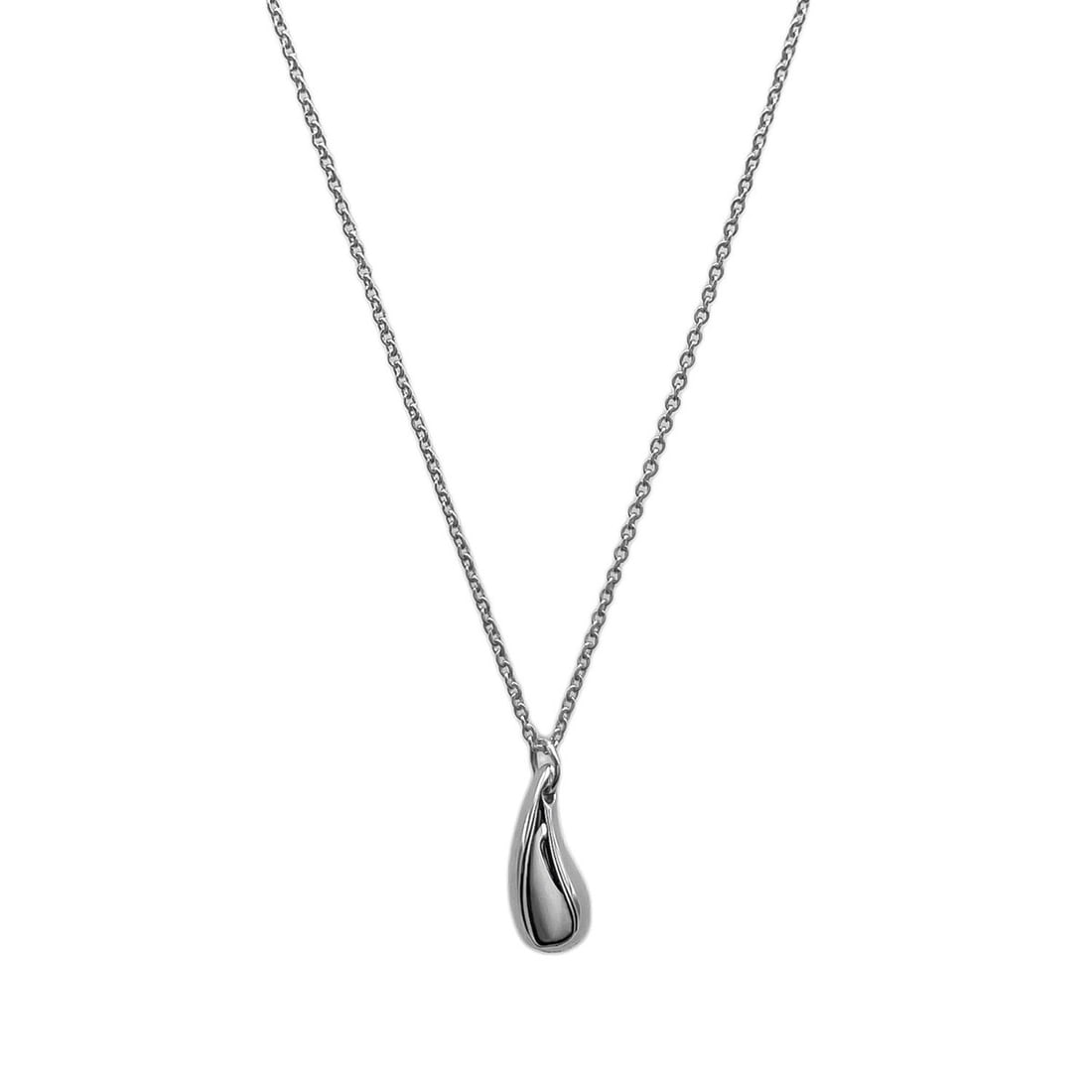 TIFFANY&Co. Teardrop Necklace, SV925 Silver, Women's: --- Catalog ---Category: SizePendant Size: 12mm x 5mm / 0.47'' x 0.19''Neck Circumference: 41 cm / 16.14''Category: DesignColor: SilverGender: WomenMaterial: Silver 925Necklace Type: NecklaceCategory: