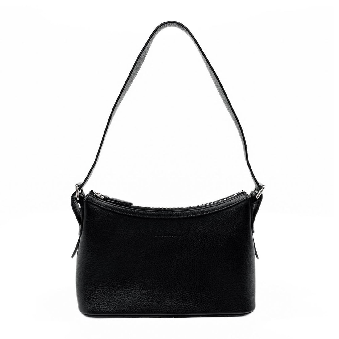 BURBERRY Nova Check One-Shoulder Handbag, Leather, Black, Women's (1 of 14)