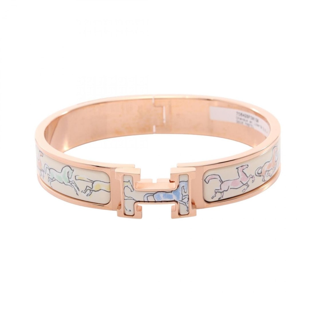 Hermes HERMES Clic Clac PM Free Horse Bangle Accessory Stainless Steel Enamel Women's Gold Tone: --- Catalog ---Category: DesignType: BangleColor: Gold, Ivory, Multi-colorGender: WomenMaterial: Enamel, Stainless steelCategory: GeneralMPN: F10255Brand: Hermes--- Item List ---Section: ConditionRank
