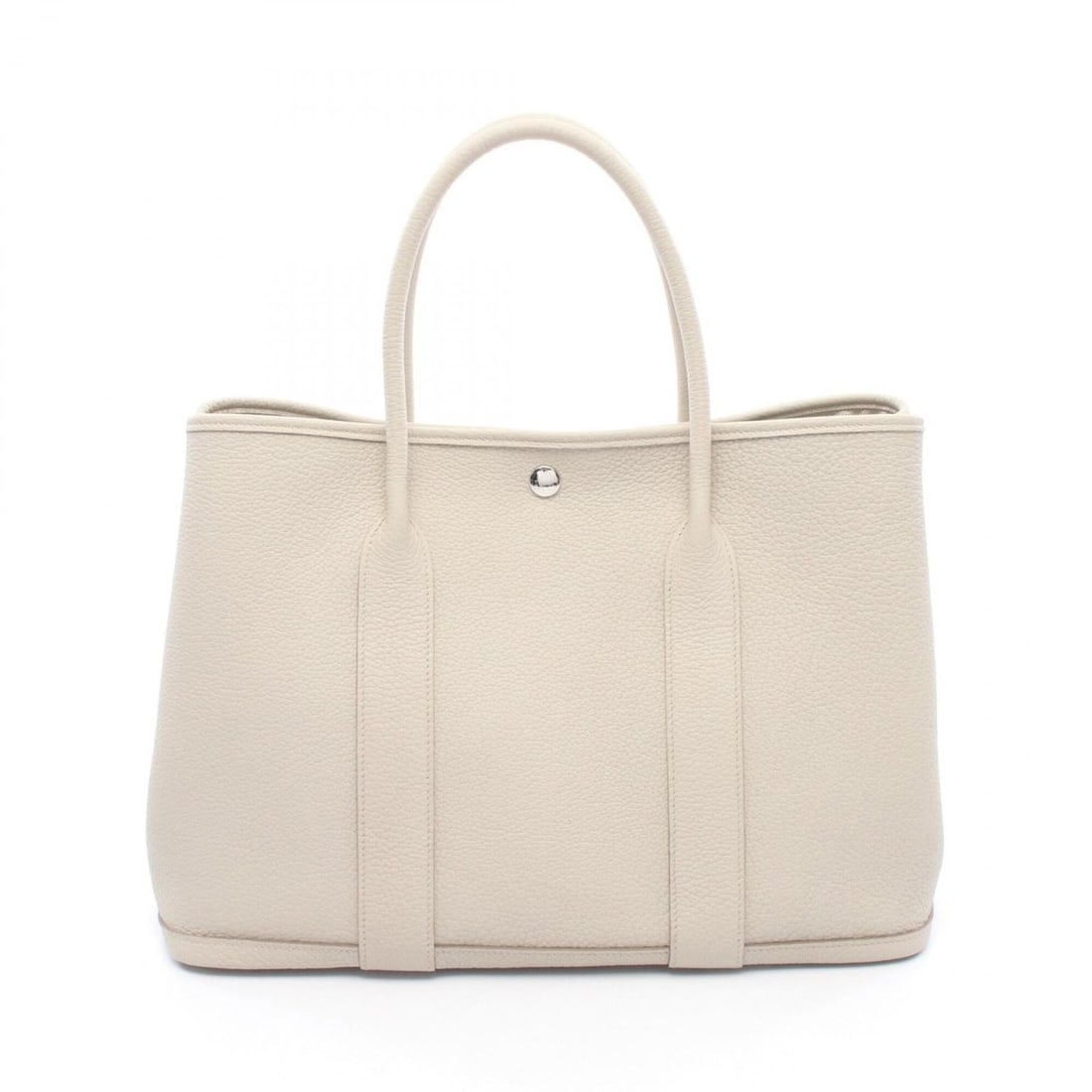 Hermes Garden Party PM Beton Tote Bag Handbag Negonda Leather Women's Gray 051559CK: --- Catalog ---Category: SizeSize (HxWxD): 25cm x 36cm x 17cm / 9.84'' x 14.17'' x 6.69''Category: DesignType: Handbag, Tote bagColor: GrayGender: WomenMaterial: Negonda leather Category: GeneralMPN: 