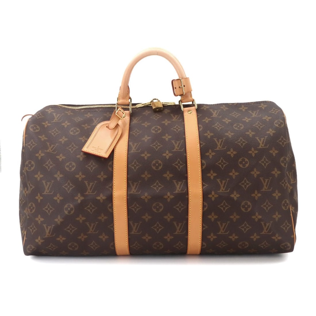 Louis Vuitton Keepall 50 Monogram Boston Handbag, Brown, M41426 (1 of 11)