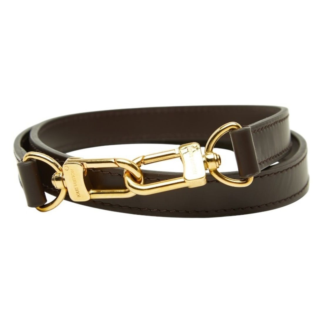 Louis Vuitton Shoulder Strap, Dark Brown Leather, Women's LOUIS VUITTON: --- Catalog ---Category: SizeSize (HxWxD): 89.5cm x 1.8cm / 35.23'' x 0.7''Category: DesignType: StrapColor: Dark brownGender: WomenMaterial: LeatherCategory: GeneralBrand: Louis Vuitton--- Item List 
