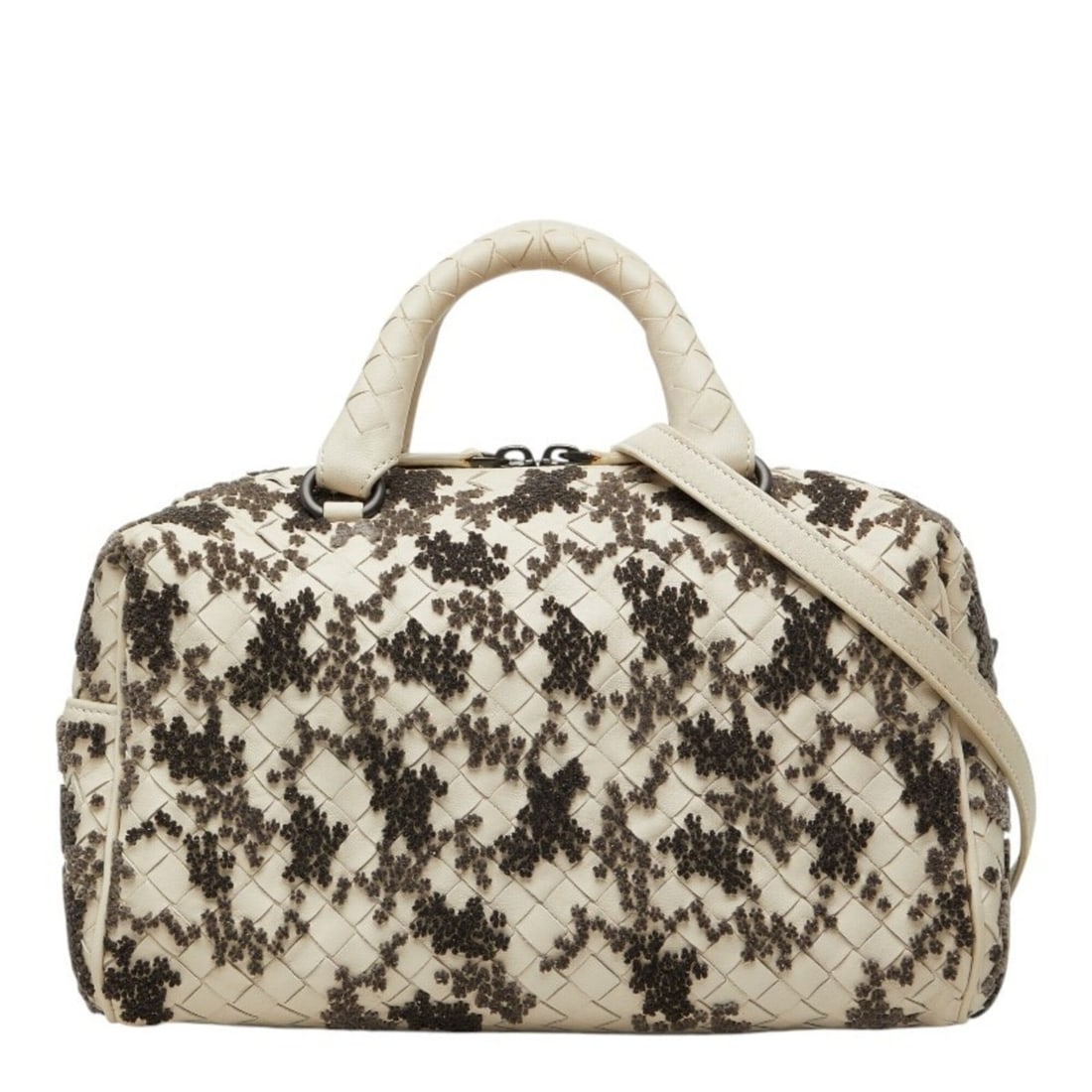 Bottega Veneta Intrecciato Handbag Shoulder Bag 2-Way White Gray Leather Women's BOTTEGAVENETA: --- Catalog ---Category: SizeSize (HxWxD): 14cm x 24cm x 13cm / 5.51'' x 9.44'' x 5.11''Category: DesignType: Handbag, Shoulder bagColor: Gray, WhiteGender: WomenMaterial: Leather Category: GeneralBra
