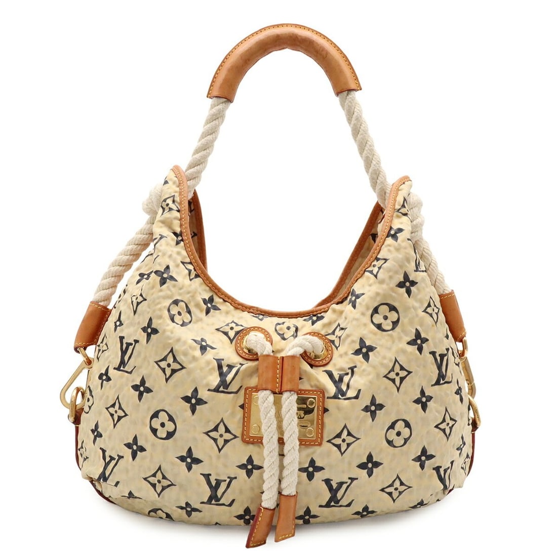 LOUIS VUITTON Louis Vuitton Cruise Line Bulle MM Shoulder Bag Rope Nylon Beige M40236: --- Catalog ---Category: SizeSize (HxWxD): 22cm x 41cm x 10cm / 8.66'' x 16.14'' x 3.93''Category: DesignType: Shoulder bagColor: BeigeGender: WomenMaterial: Nylon Category: GeneralMPN: M40236Brand: L