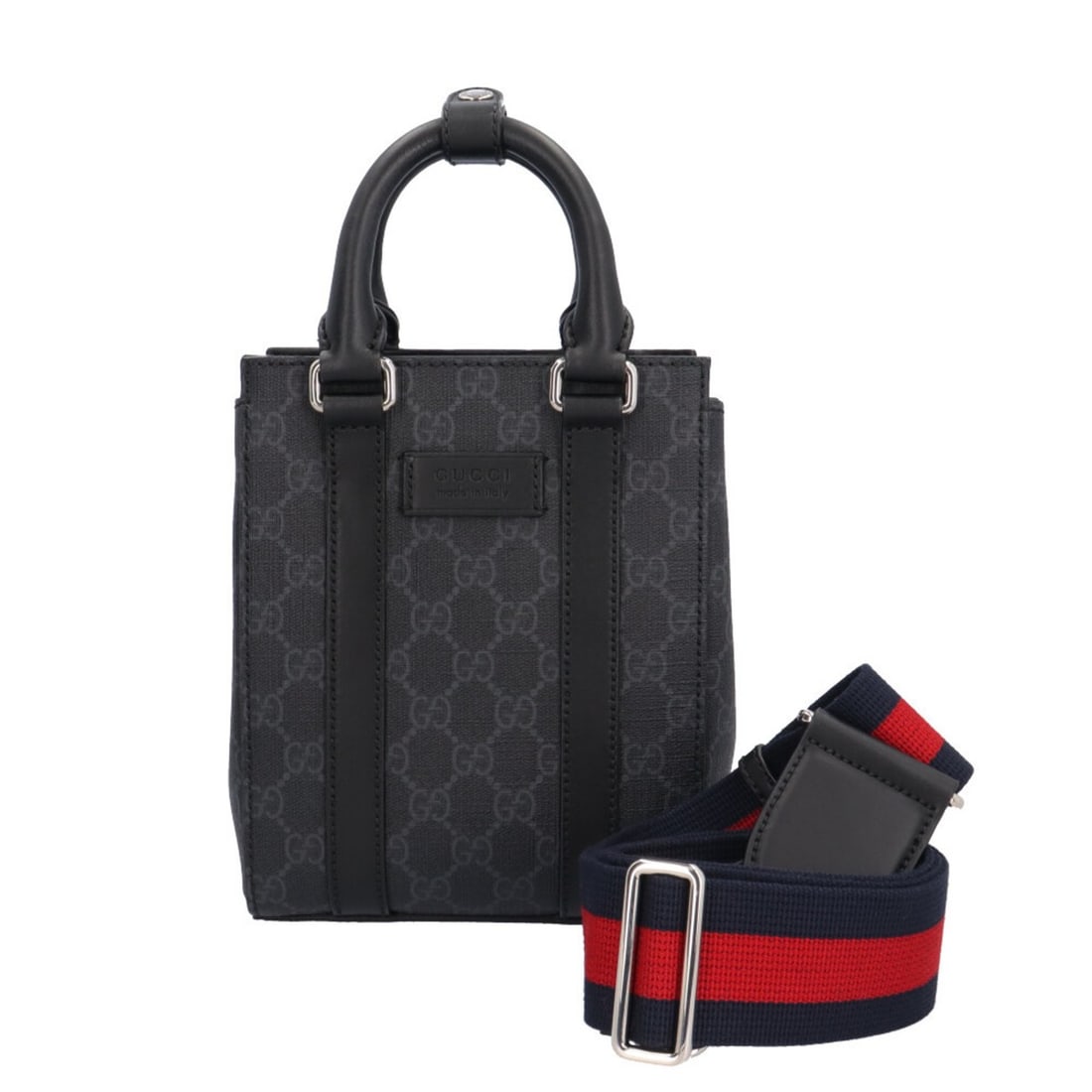 Gucci Mini Shoulder Bag GG Supreme Canvas 696010 Gray Men's Women's GUCCI 2-Way: --- Catalog ---Category: SizeSize (HxWxD): 20cm x 16cm x 7.5cm / 7.87'' x 6.29'' x 2.95''Category: DesignType: Shoulder bagColor: Black, GrayGender: Men,WomenHandmade: YesMaterial: GG Supreme , Canvas