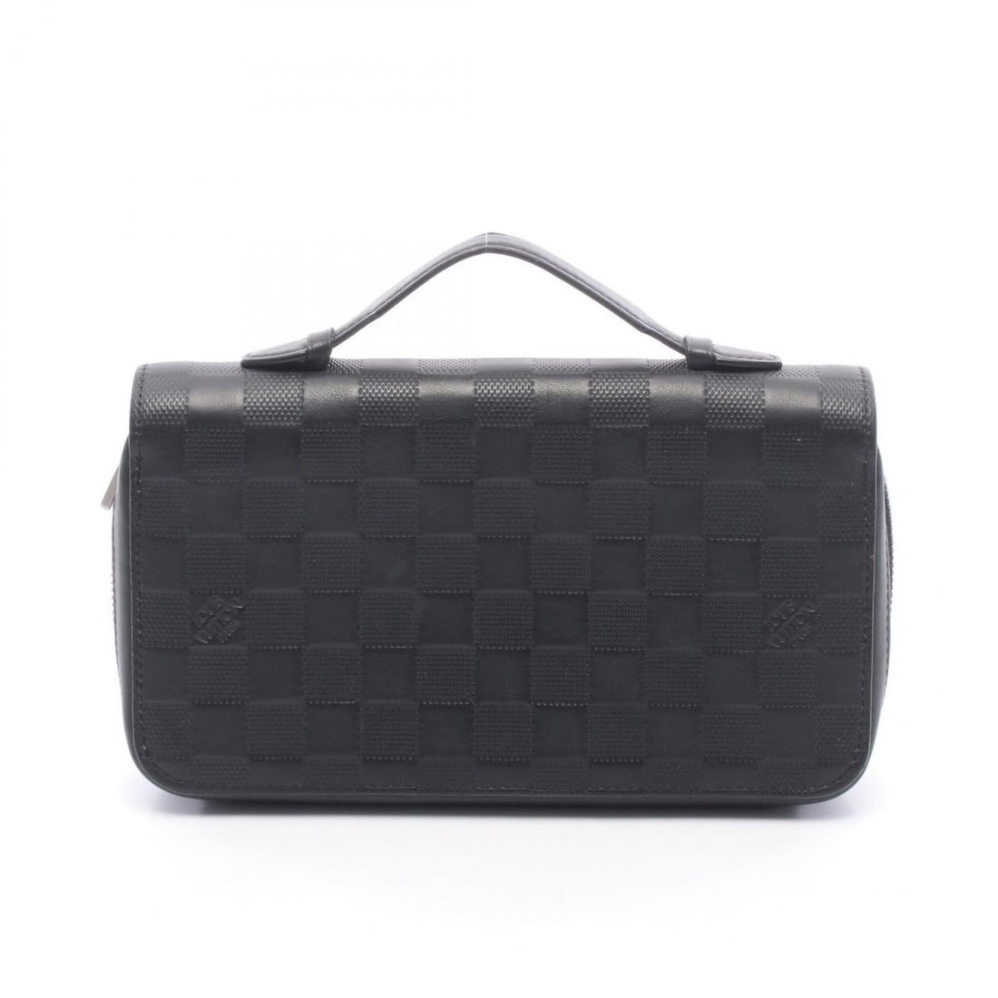 Louis Vuitton Zippy XL Damier Infini Onyx Round Long Wallet, Leather, Men's, Black, N61254: --- Catalog ---Category: SizeSize (HxWxD): 12.5cm x 22cm x 4cm / 4.92'' x 8.66'' x 1.57''Category: DesignType: Long wallet (bi-fold)Color: Black, OnyxGender: MenMaterial: Damier Infini Category: Gener