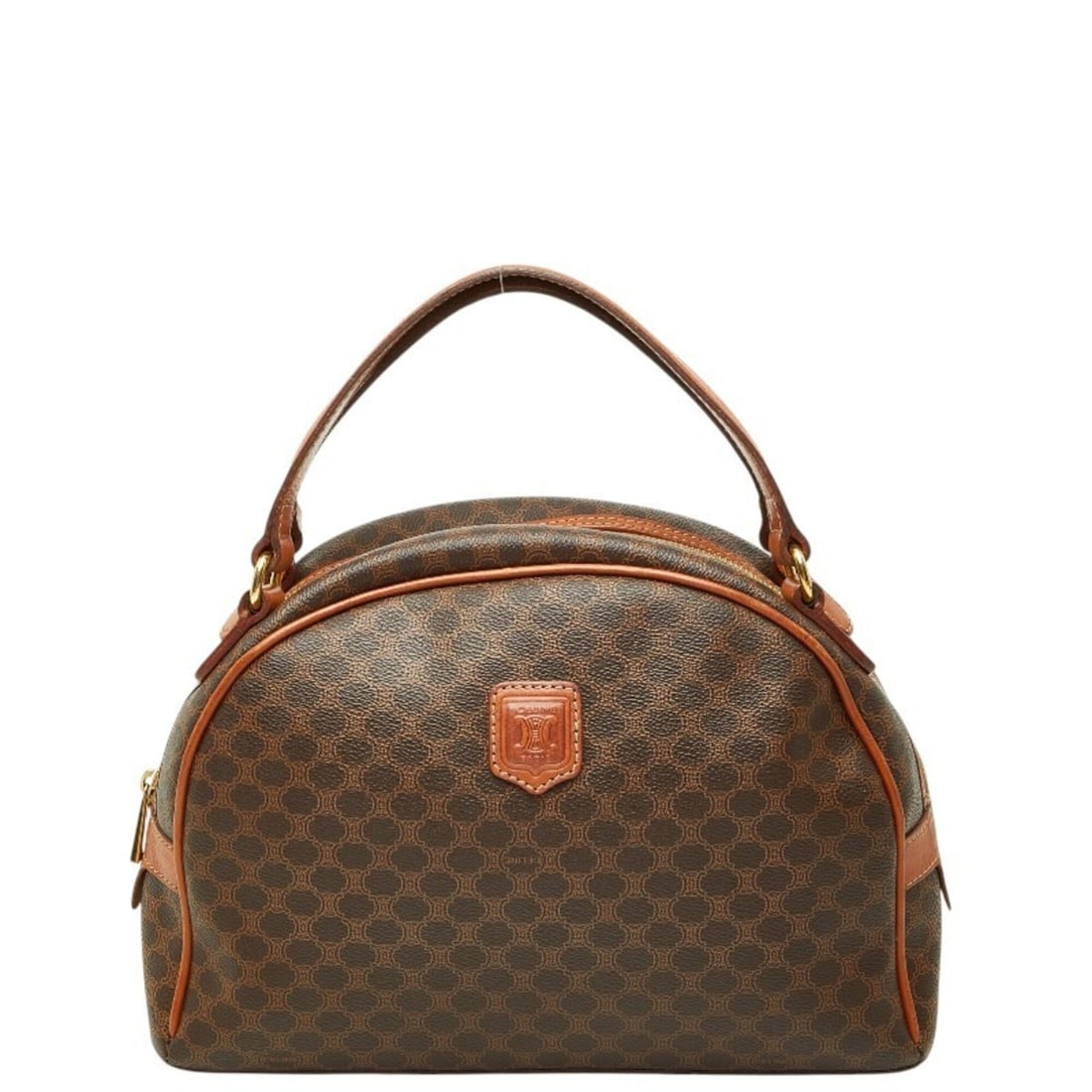 Celine Macadam Handbag, Brown Leather, Women's CELINE: --- Catalog ---Category: SizeSize (HxWxD): 18cm x 29cm x 10cm / 7.08'' x 11.41'' x 3.93''Category: DesignType: HandbagColor: BrownGender: WomenMaterial: PVC , Leather Category: GeneralBrand: Celine---
