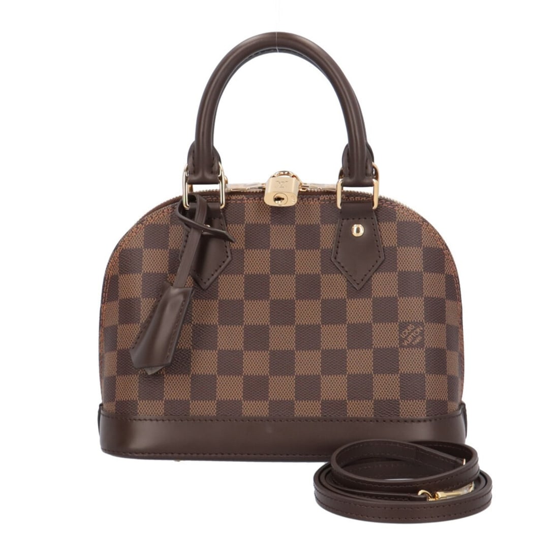 Louis Vuitton Alma BB Damier Shoulder Bag, Canvas N40606 Brown, Women's, LOUIS VUITTON, 2-way: --- Catalog ---Category: SizeSize (HxWxD): 17cm x 23cm x 11cm / 6.69'' x 9.05'' x 4.33''Category: DesignType: Shoulder bagColor: BrownGender: WomenMaterial: Damier Canvas Category: GeneralLine: Damier