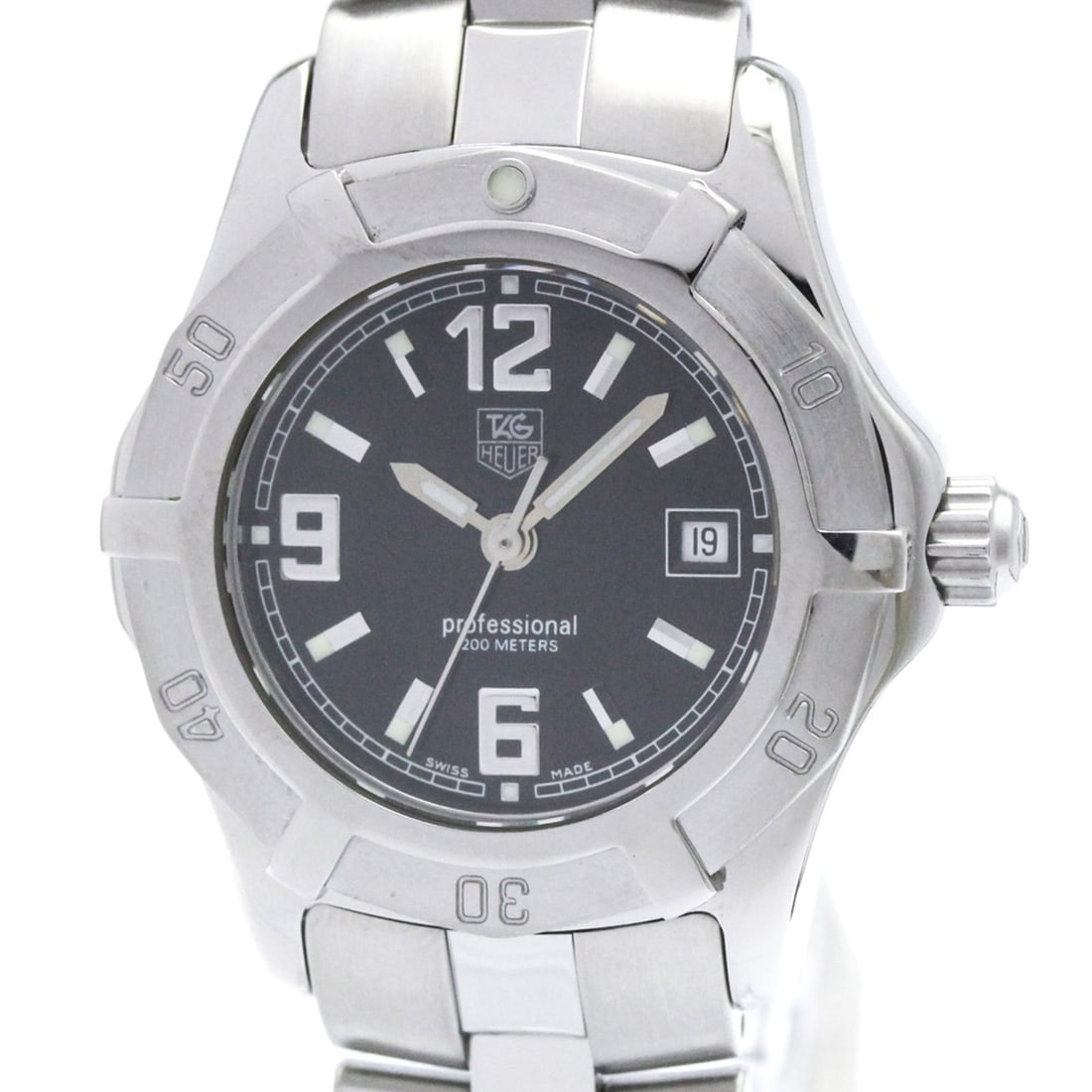 TAG Heuer 2000 Exclusive Steel Quartz Ladies Watch WN1310 Polished: --- Catalog ---Category: SizeCase Diameter: 28mm / 1.1''Category: DesignType: WristwatchStyle: SportGender: WomenColor (Dial): BlackMaterial (Band): Stainless steelMaterial (Case): Stainless steelCate