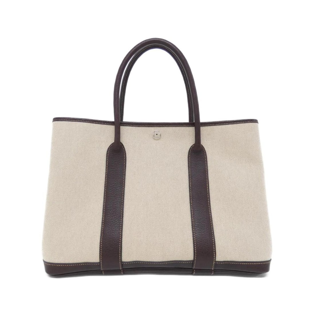 Hermes Garden Party 36cm 034924CK Handbag: --- Catalog ---Category: SizeSize (HxWxD): 26cm x 36cm x 18cm / 10.23'' x 14.17'' x 7.08''Category: DesignType: HandbagColor: BrownGender: WomenMaterial: Toile H , Buffle skipper leather Hardware