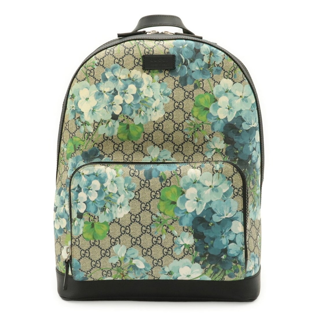 GUCCI GG Blooms Supreme Backpack, Rucksack, Flower Pattern, Leather, Blue Multicolor, 546324: --- Catalog ---Category: SizeSize (HxWxD): 40cm x 31cm x 13cm / 15.74'' x 12.2'' x 5.11''Category: DesignType: BackpackColor: Blue, Multi-colorGender: Women,MenMaterial: GG Supreme , Canvas , PVC , Co