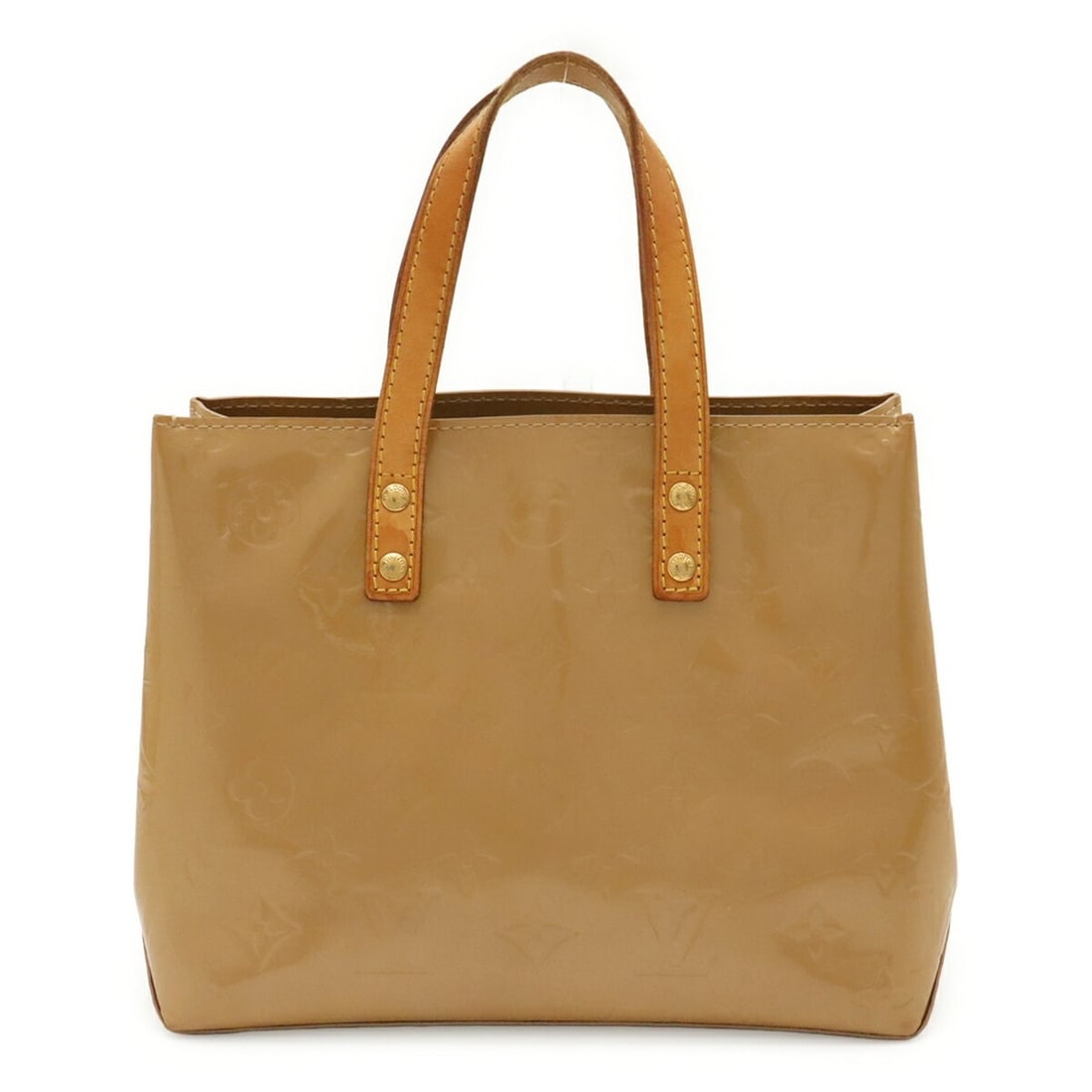 LOUIS VUITTON Louis Vuitton Monogram Vernis Lead PM Handbag Tote Bag Mini Enamel Noisette Beige: --- Catalog ---Category: SizeSize (HxWxD): 18cm x 22cm x 10cm / 7.08'' x 8.66'' x 3.93''Category: DesignType: Handbag, Tote bagColor: NoisetteGender: WomenMaterial: Leather Leather/Fur Type: Enamel Le