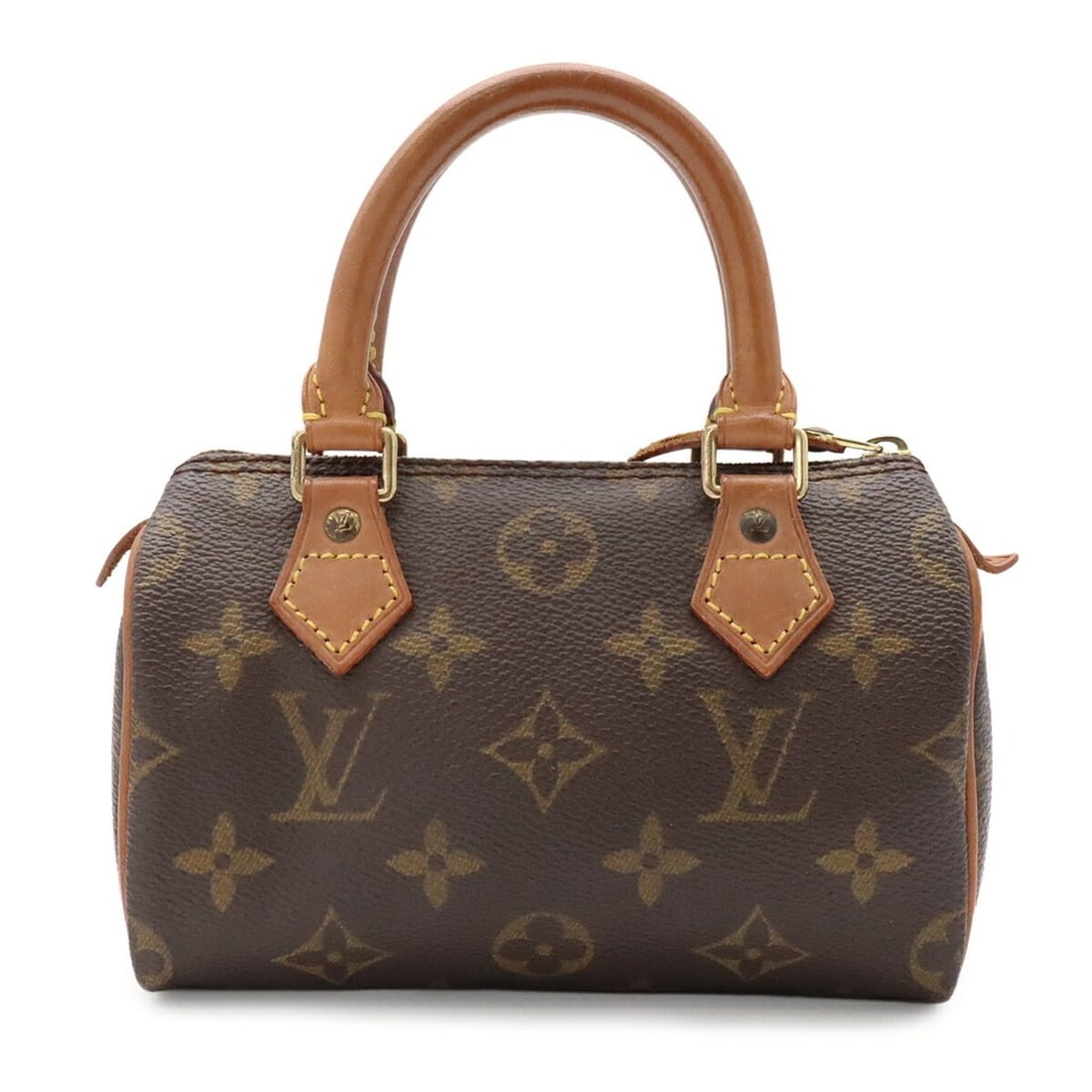 LOUIS VUITTON Louis Vuitton Monogram Mini Speedy Handbag Pouch M41534: --- Catalog ---Category: SizeSize (HxWxD): 10cm x 16cm x 7.5cm / 3.93'' x 6.29'' x 2.95''Category: DesignType: Handbag, PouchColor: BrownGender: WomenMaterial: Monogram , Canvas , PVC , Coated canvas 