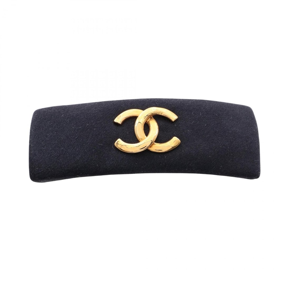 Chanel Coco Mark Hair Accessory Barrette - Gold Plated Silk Women's Black/Gold Tone: --- Catalog ---Category: SizeSize (LxW): 9cm x 3cm / 3.54'' x 1.18''Category: DesignType: BarretteColor: Black, GoldGender: WomenMaterial: Gold plating, SilkCategory: GeneralBrand: Chanel--- Item List