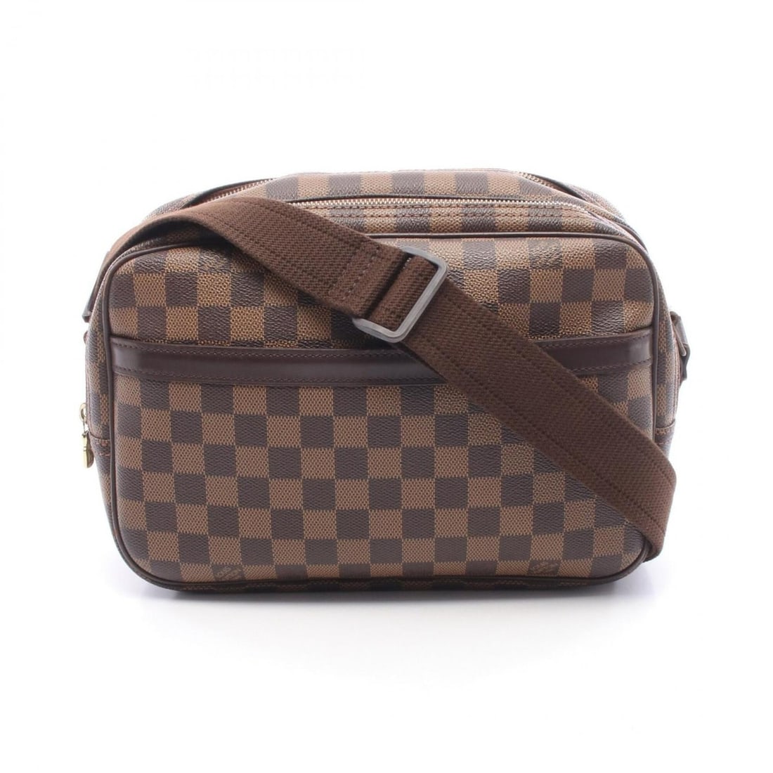 Louis Vuitton Reporter PM Damier Ebene Shoulder Bag/Handbag, Coated Canvas and Leather, Women's,: --- Catalog ---Category: SizeSize (HxWxD): 20cm x 27cm / 7.87'' x 10.62''Category: DesignType: Handbag, Shoulder bagColor: BrownGender: WomenMaterial: Coated canvas Category: GeneralMPN: N45253Brand: 